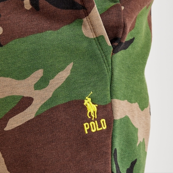 POLO Camo Fleece Joggers Sz XL NWT - Picture 4 of 8